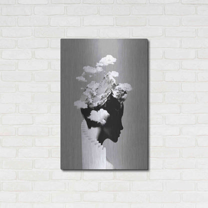 Luxe Metal Art 'It's a Cloudy Day' by Robert Farkas, Metal Wall Art,24x36