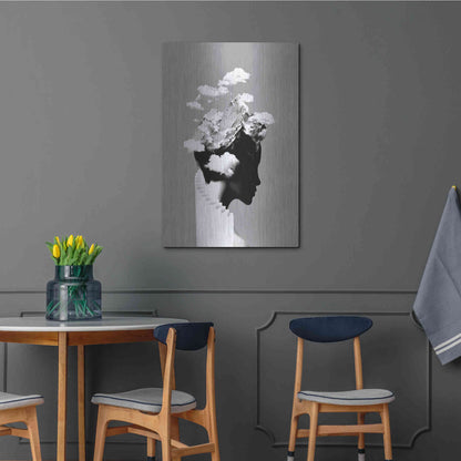 Luxe Metal Art 'It's a Cloudy Day' by Robert Farkas, Metal Wall Art,24x36