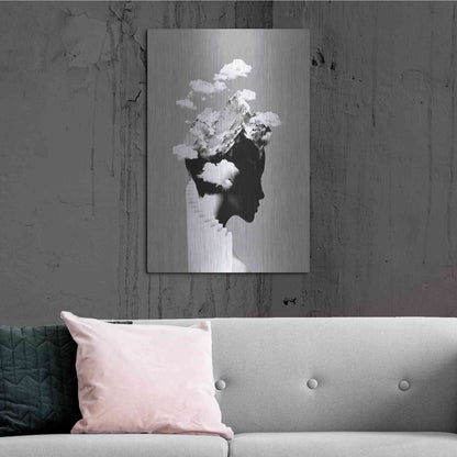 Luxe Metal Art 'It's a Cloudy Day' by Robert Farkas, Metal Wall Art,24x36