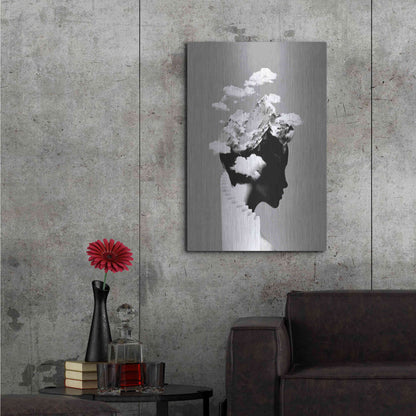 Luxe Metal Art 'It's a Cloudy Day' by Robert Farkas, Metal Wall Art,24x36