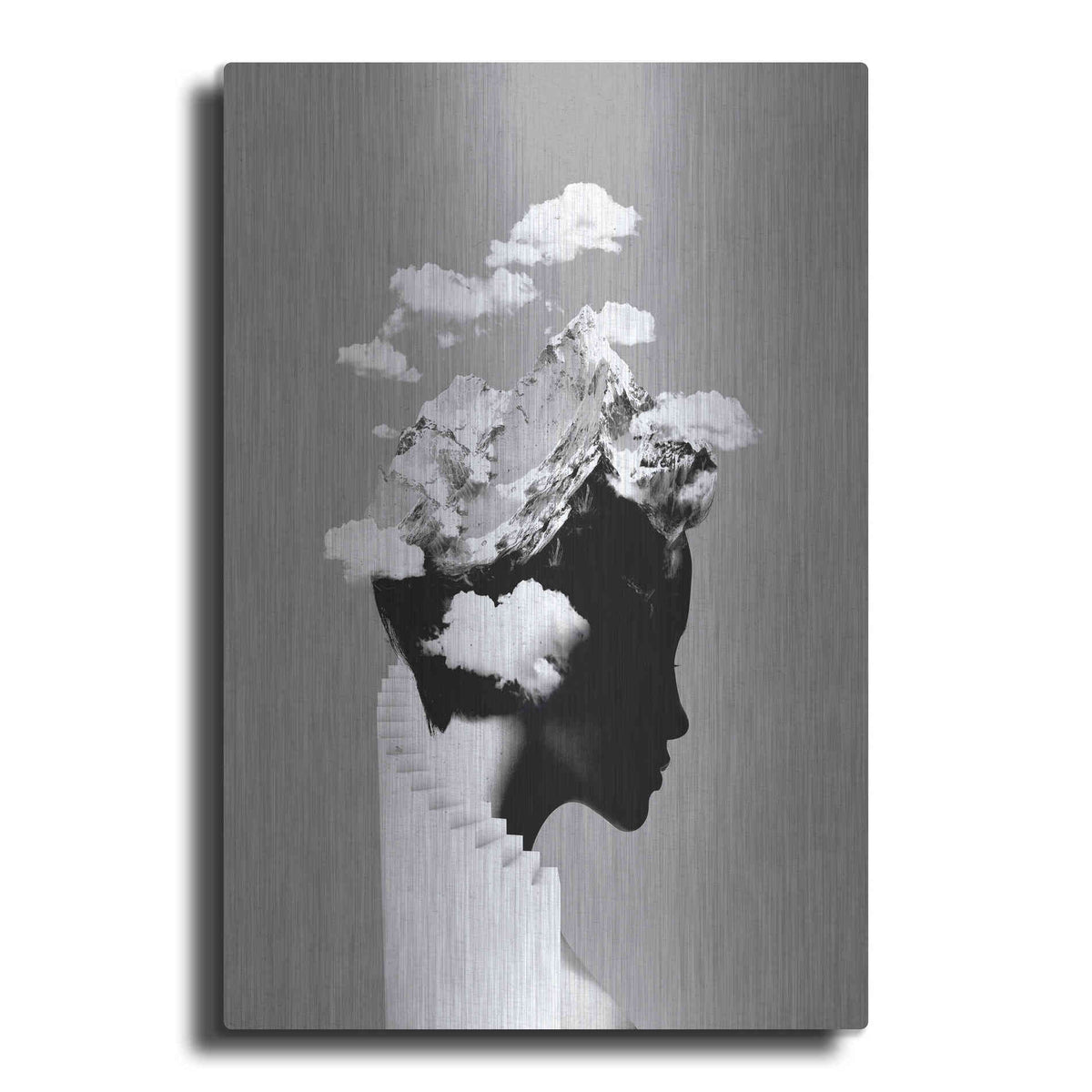 Luxe Metal Art 'It's a Cloudy Day' by Robert Farkas, Metal Wall Art