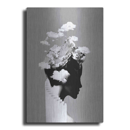 Luxe Metal Art 'It's a Cloudy Day' by Robert Farkas, Metal Wall Art