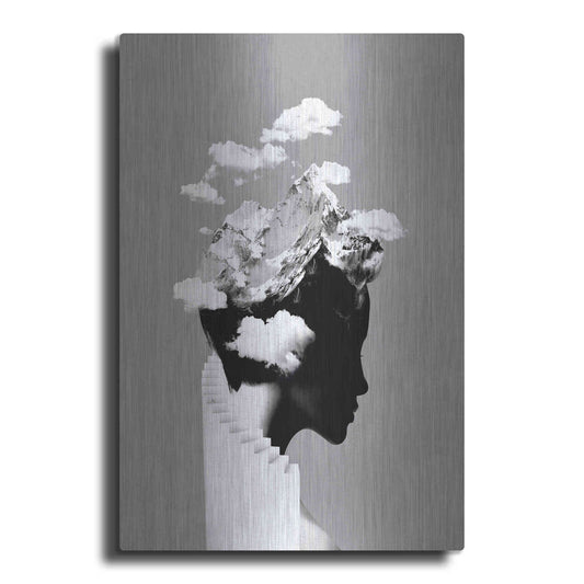 Luxe Metal Art 'It's a Cloudy Day' by Robert Farkas, Metal Wall Art