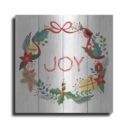 Luxe Metal Art 'Peppermint Joy' by Seven Trees Design, Metal Wall Art