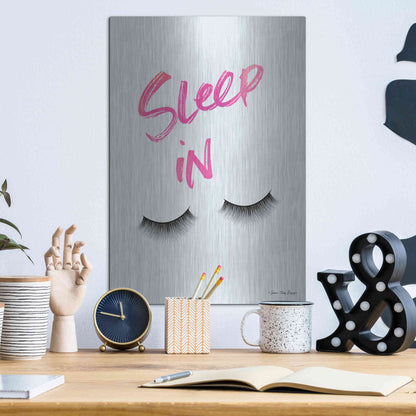 Luxe Metal Art 'Sleep In' by Seven Trees Design, Metal Wall Art,12x16