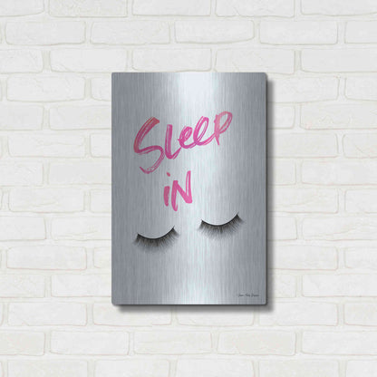 Luxe Metal Art 'Sleep In' by Seven Trees Design, Metal Wall Art,16x24
