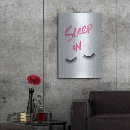 Luxe Metal Art 'Sleep In' by Seven Trees Design, Metal Wall Art,24x36