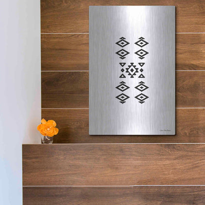Luxe Metal Art 'Aztec Art I' by Seven Trees Design, Metal Wall Art,12x16