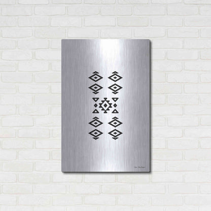 Luxe Metal Art 'Aztec Art I' by Seven Trees Design, Metal Wall Art,24x36