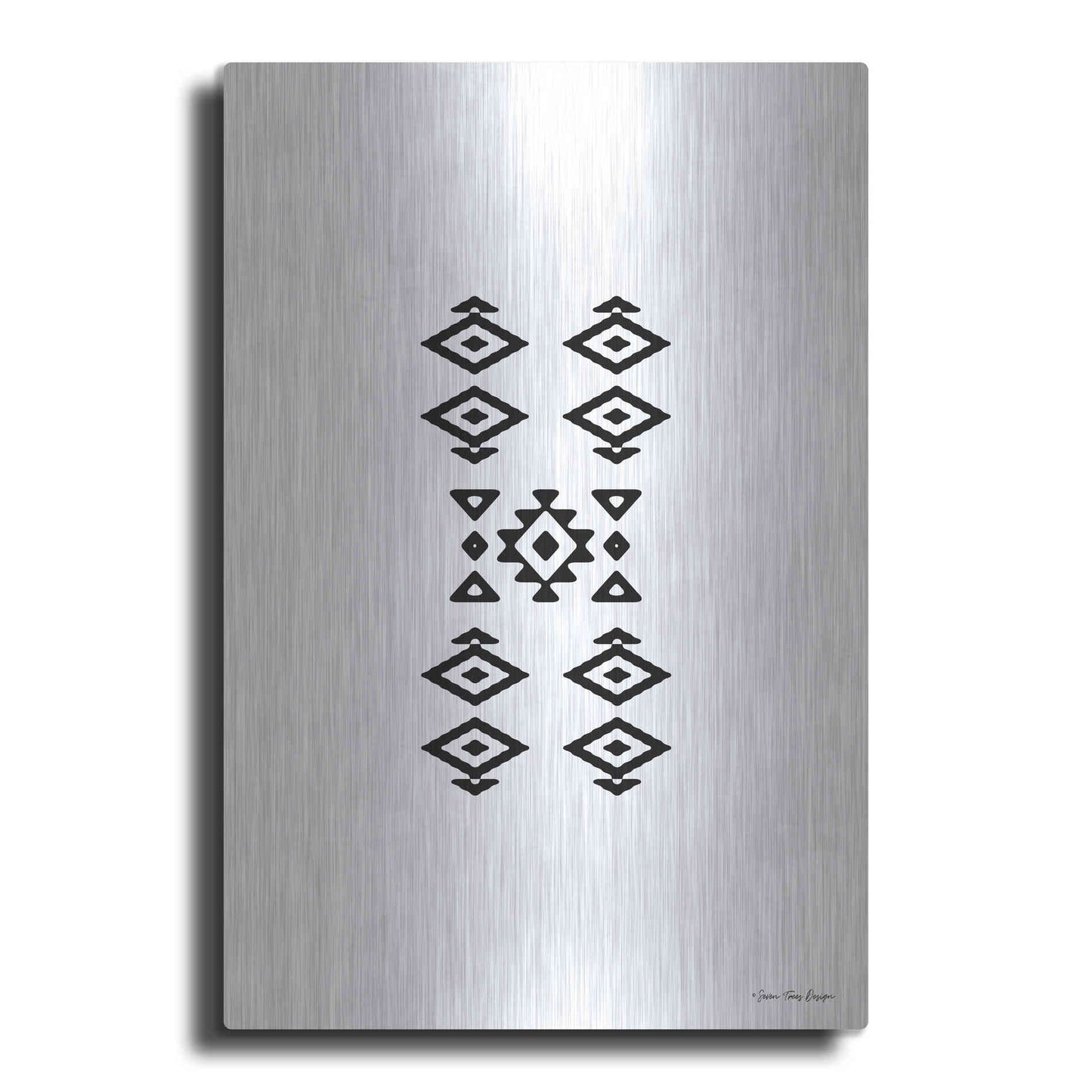 Luxe Metal Art 'Aztec Art I' by Seven Trees Design, Metal Wall Art