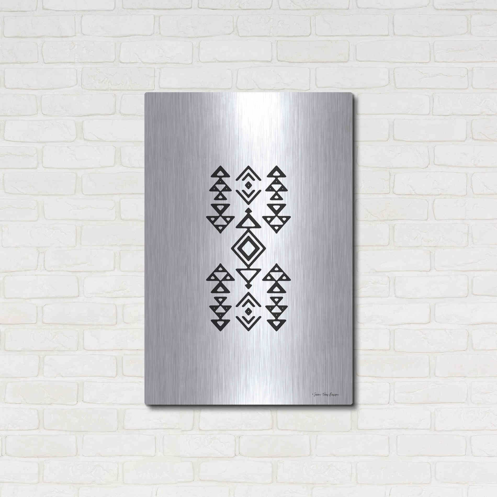 Luxe Metal Art 'Aztec Art II' by Seven Trees Design, Metal Wall Art,24x36