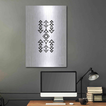 Luxe Metal Art 'Aztec Art II' by Seven Trees Design, Metal Wall Art,24x36