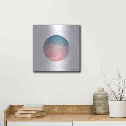 Luxe Metal Art 'Ocean Circle' by Seven Trees Design, Metal Wall Art,12x12