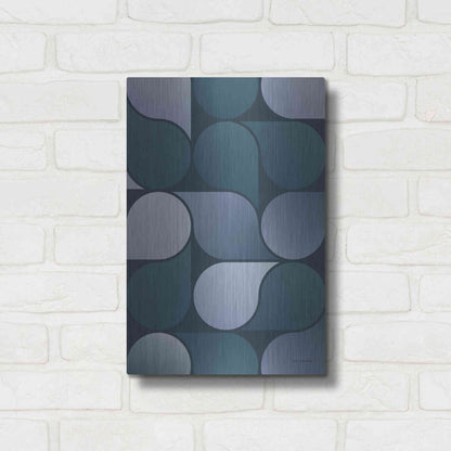 Luxe Metal Art 'Geometric Loop' by Seven Trees Design, Metal Wall Art,12x16