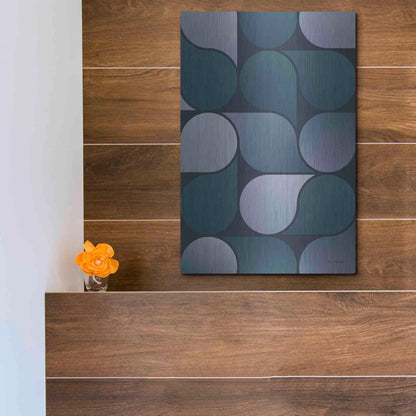 Luxe Metal Art 'Geometric Loop' by Seven Trees Design, Metal Wall Art,12x16