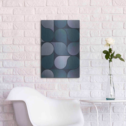 Luxe Metal Art 'Geometric Loop' by Seven Trees Design, Metal Wall Art,16x24