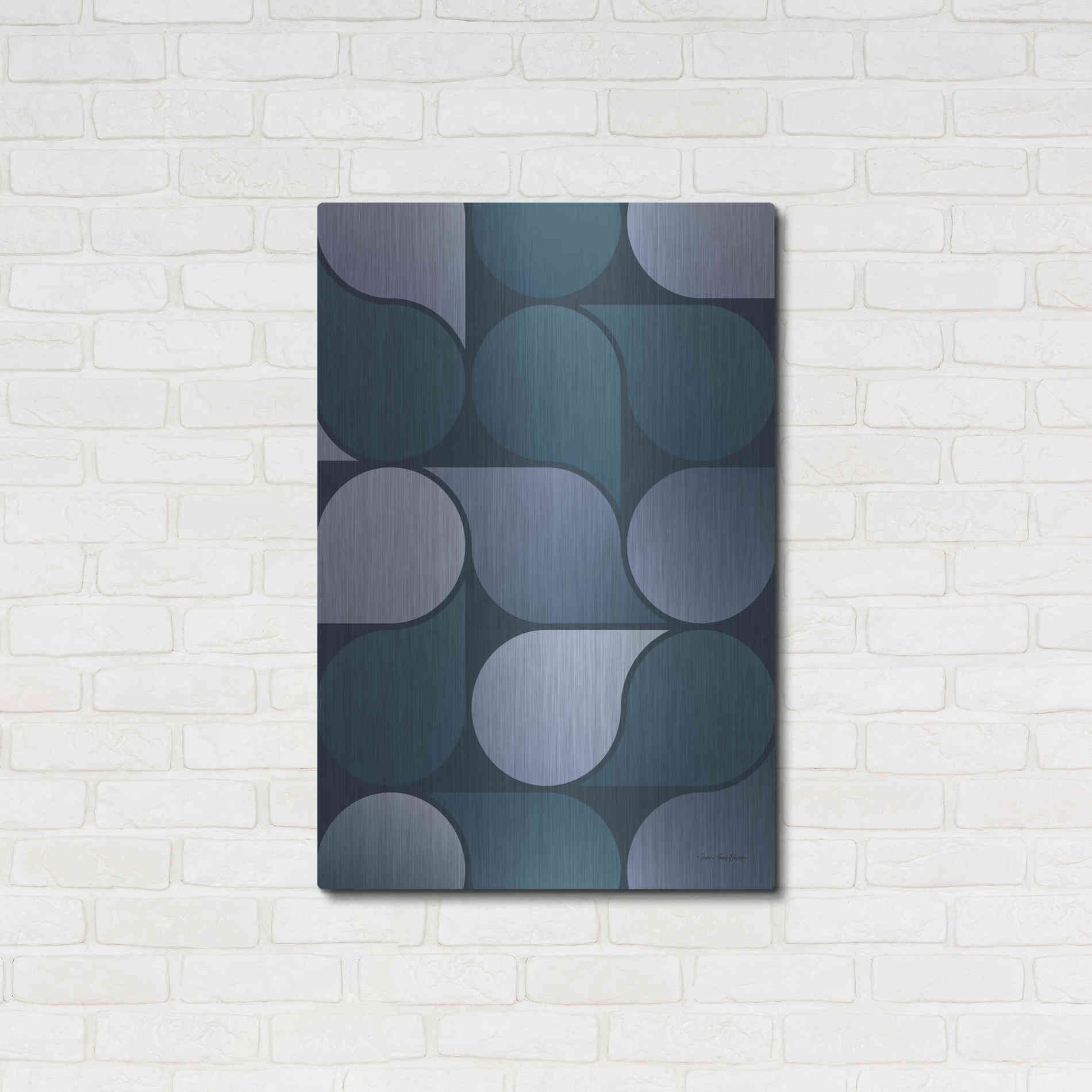 Luxe Metal Art 'Geometric Loop' by Seven Trees Design, Metal Wall Art,24x36