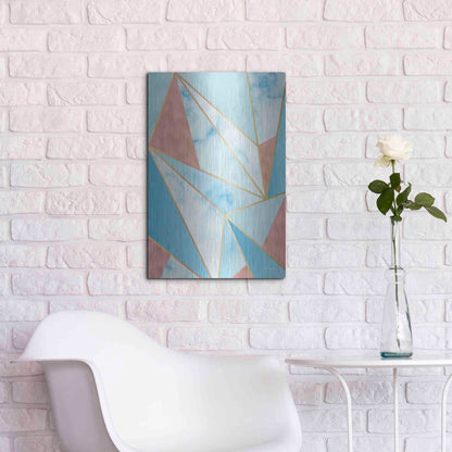 Luxe Metal Art 'Geometric Sky' by Seven Trees Design, Metal Wall Art,16x24