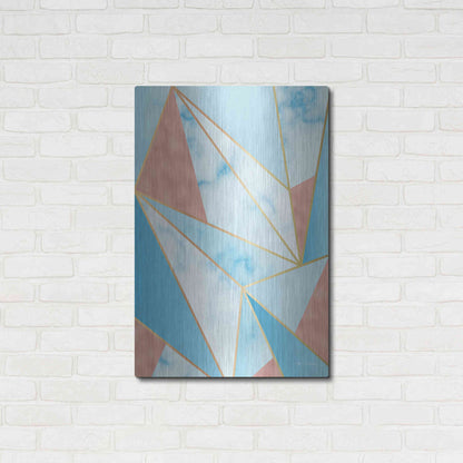 Luxe Metal Art 'Geometric Sky' by Seven Trees Design, Metal Wall Art,24x36