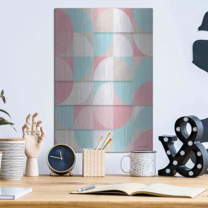 Luxe Metal Art 'The Scandinavian Geometry' by Seven Trees Design, Metal Wall Art,12x16