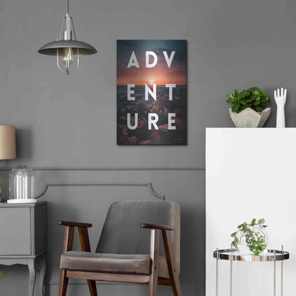 Luxe Metal Art 'Adventure Landscape' by Seven Trees Design, Metal Wall Art,16x24