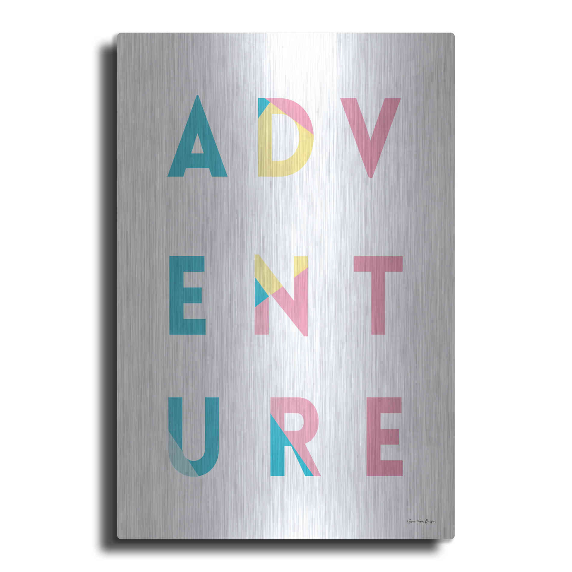 Luxe Metal Art 'Adventure in Colors' by Seven Trees Design, Metal Wall Art