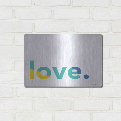 Luxe Metal Art 'Love' by Seven Trees Design, Metal Wall Art,16x12
