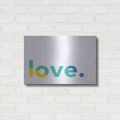 Luxe Metal Art 'Love' by Seven Trees Design, Metal Wall Art,24x16