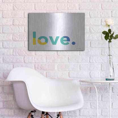 Luxe Metal Art 'Love' by Seven Trees Design, Metal Wall Art,24x16