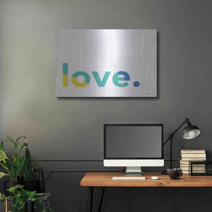 Luxe Metal Art 'Love' by Seven Trees Design, Metal Wall Art,36x24