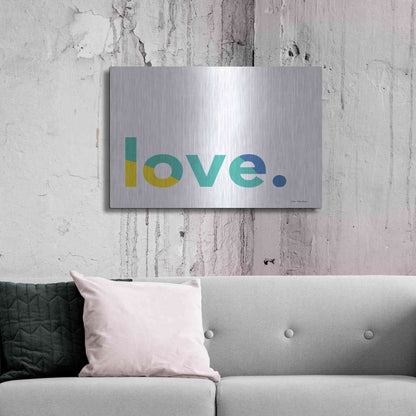 Luxe Metal Art 'Love' by Seven Trees Design, Metal Wall Art,36x24
