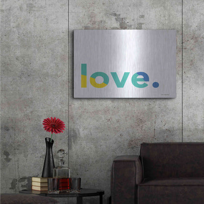 Luxe Metal Art 'Love' by Seven Trees Design, Metal Wall Art,36x24
