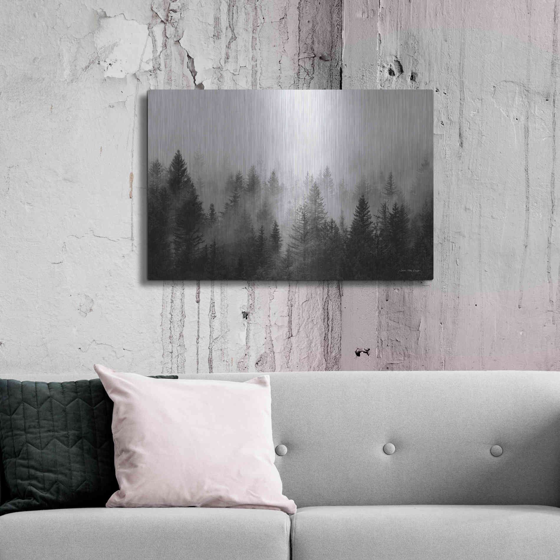 Luxe Metal Art 'Forest' by Seven Trees Design, Metal Wall Art,36x24