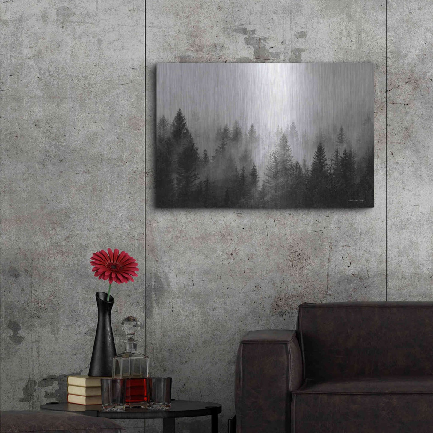 Luxe Metal Art 'Forest' by Seven Trees Design, Metal Wall Art,36x24