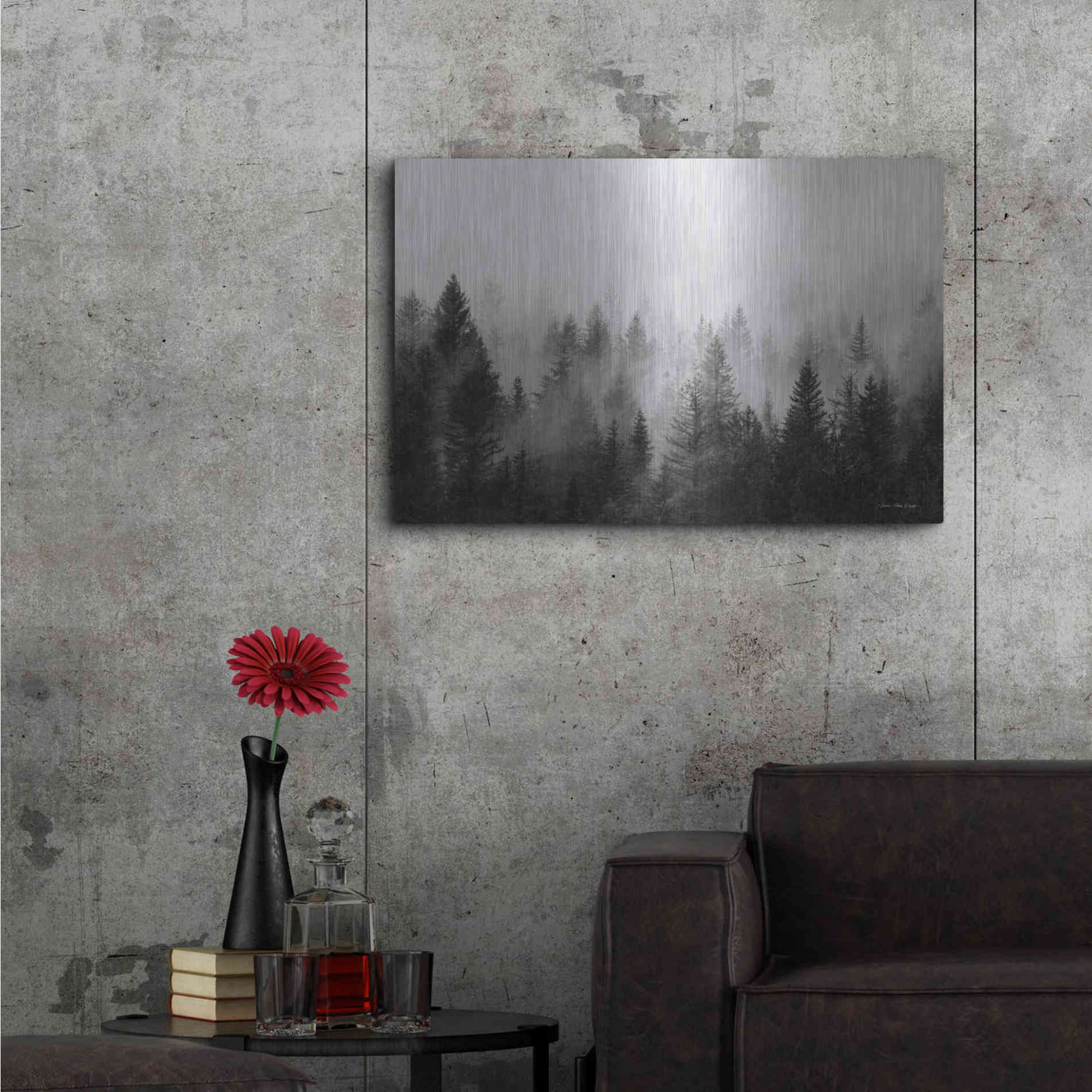 Luxe Metal Art 'Forest' by Seven Trees Design, Metal Wall Art,36x24