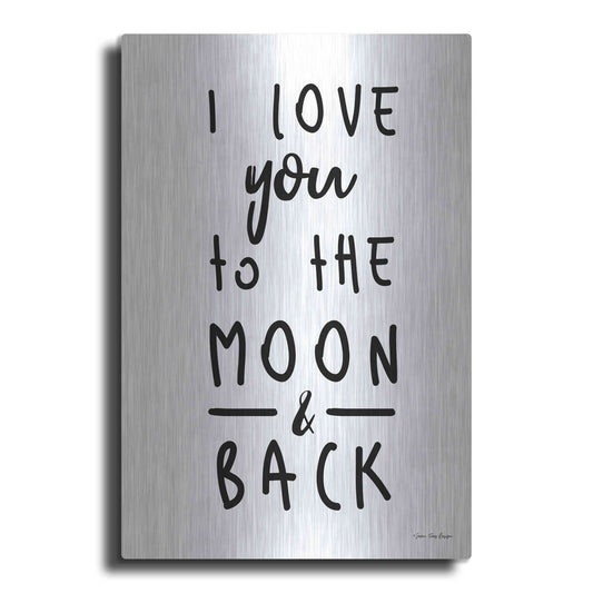 Luxe Metal Art 'To the Moon' by Seven Trees Design, Metal Wall Art