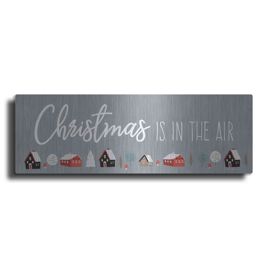 Luxe Metal Art 'Christmas is in the Air' by Seven Trees Design, Metal Wall Art
