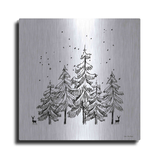 Luxe Metal Art 'Winter Time' by Seven Trees Design, Metal Wall Art