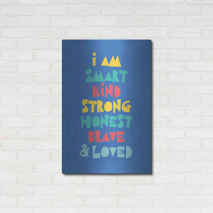 Luxe Metal Art 'I Am Smart..' by Seven Trees Design, Metal Wall Art,24x36