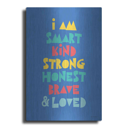 Luxe Metal Art 'I Am Smart..' by Seven Trees Design, Metal Wall Art