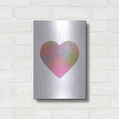 Luxe Metal Art 'Happy Heart I' by Seven Trees Design, Metal Wall Art,12x16