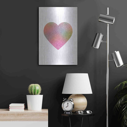 Luxe Metal Art 'Happy Heart I' by Seven Trees Design, Metal Wall Art,16x24