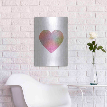 Luxe Metal Art 'Happy Heart I' by Seven Trees Design, Metal Wall Art,16x24