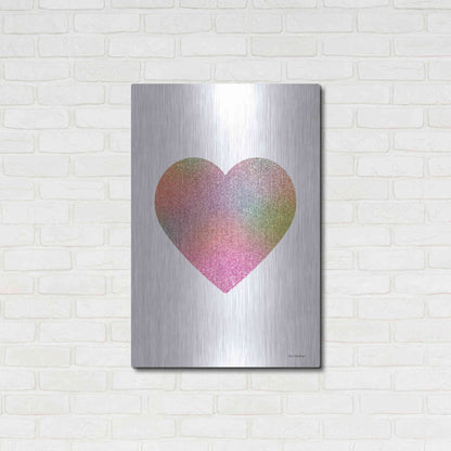 Luxe Metal Art 'Happy Heart I' by Seven Trees Design, Metal Wall Art,24x36