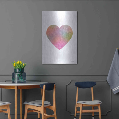 Luxe Metal Art 'Happy Heart I' by Seven Trees Design, Metal Wall Art,24x36
