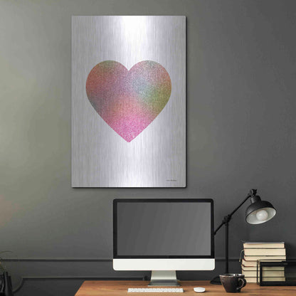 Luxe Metal Art 'Happy Heart I' by Seven Trees Design, Metal Wall Art,24x36