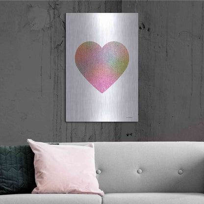 Luxe Metal Art 'Happy Heart I' by Seven Trees Design, Metal Wall Art,24x36