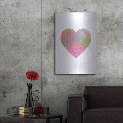 Luxe Metal Art 'Happy Heart I' by Seven Trees Design, Metal Wall Art,24x36
