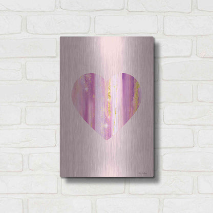 Luxe Metal Art 'Happy Heart II' by Seven Trees Design, Metal Wall Art,12x16