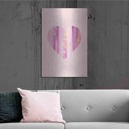 Luxe Metal Art 'Happy Heart II' by Seven Trees Design, Metal Wall Art,24x36